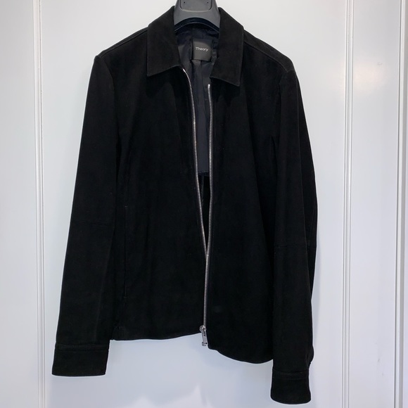 Theory | Jackets & Coats | Theory Suede Jacket Sz M 0 Leather | Poshmark